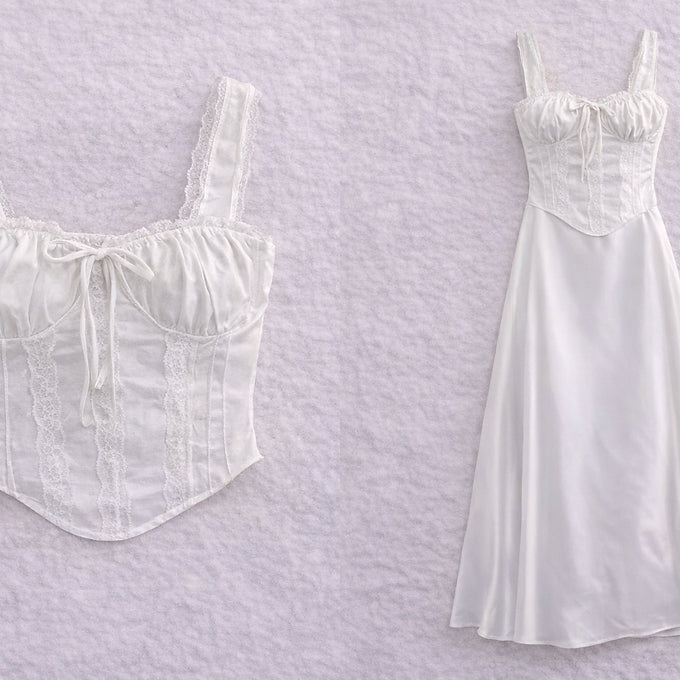 Stylishgirl White Corset Top