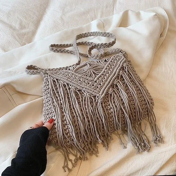 Woven Tassel Bag