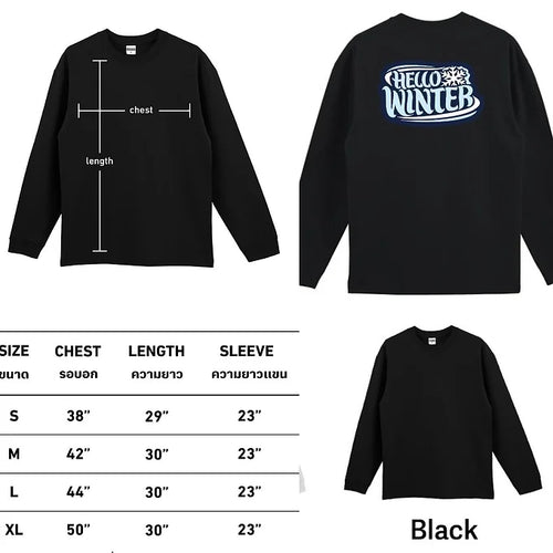 HELLO WINTER – Oversize Long Sleeve Tee by StylishGirl