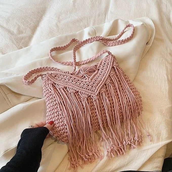 Woven Tassel Bag