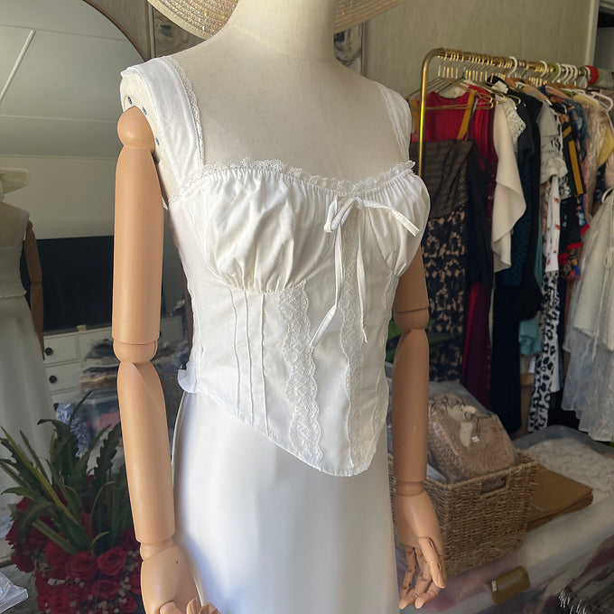 Stylishgirl White Corset Top