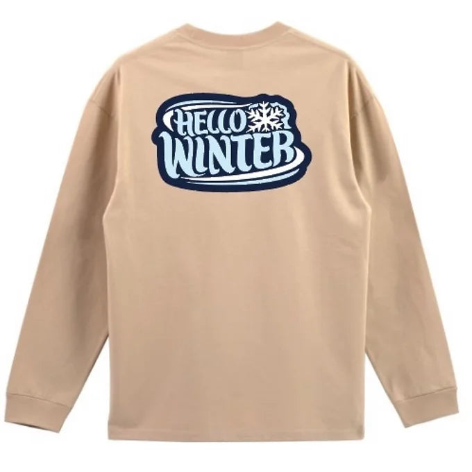 HELLO WINTER – Oversize Long Sleeve Tee by StylishGirl