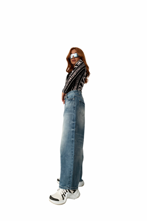 Straight wide fit Korean Style Jeans