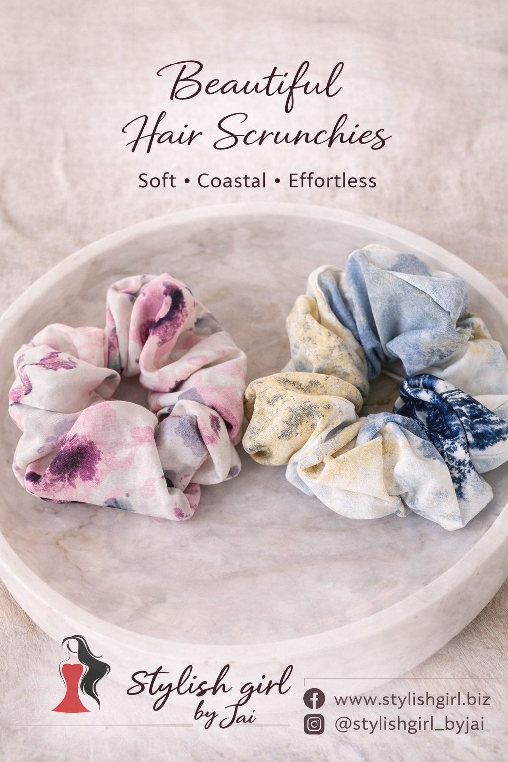 ✨ Beautiful Hair Scrunchies – By Stylishgirl by Jai ✨