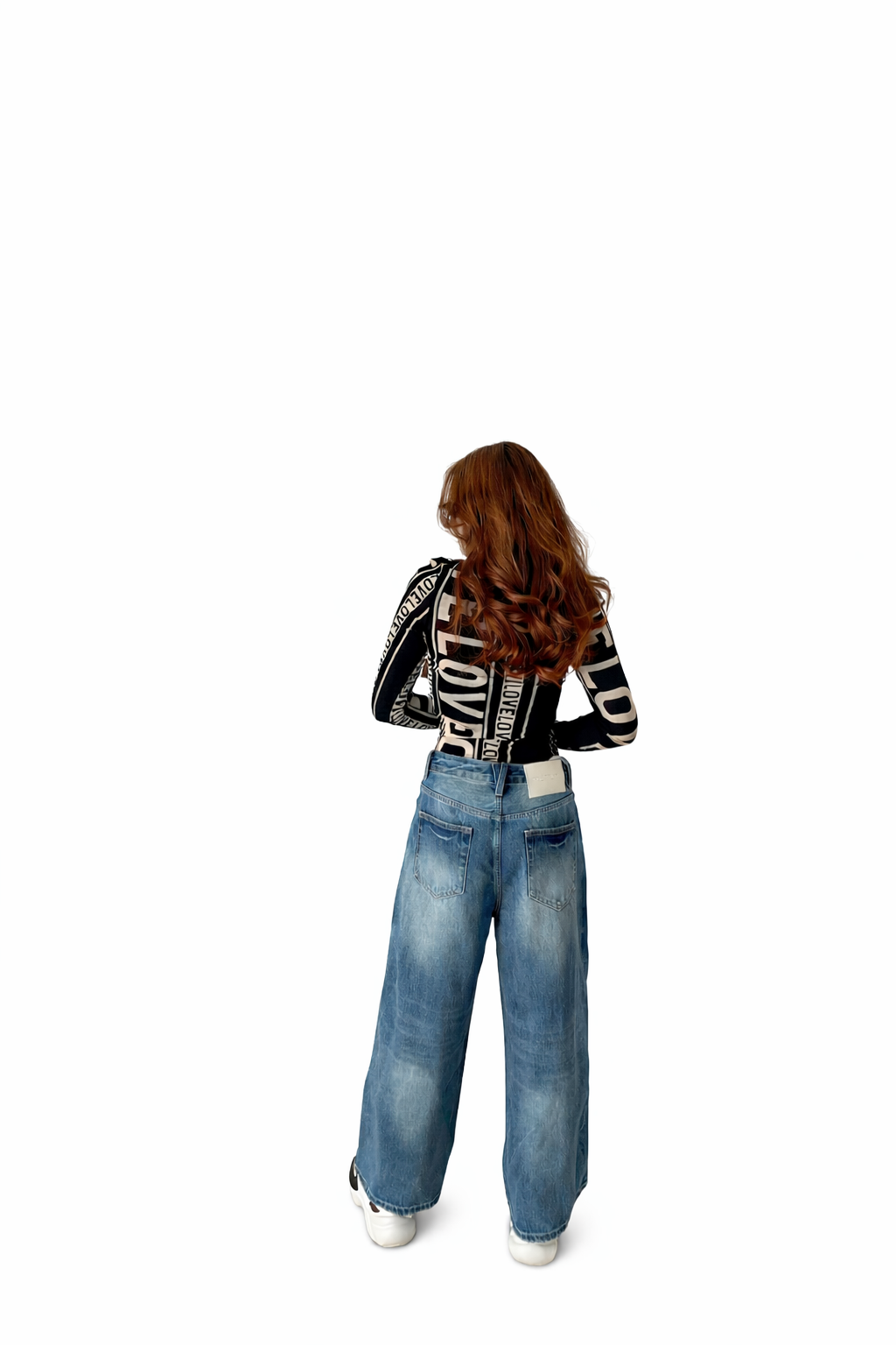Straight wide fit Korean Style Jeans