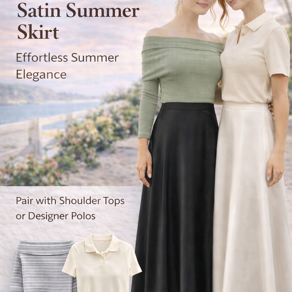 ✨ Stylishgirl Satin Summer Skirt