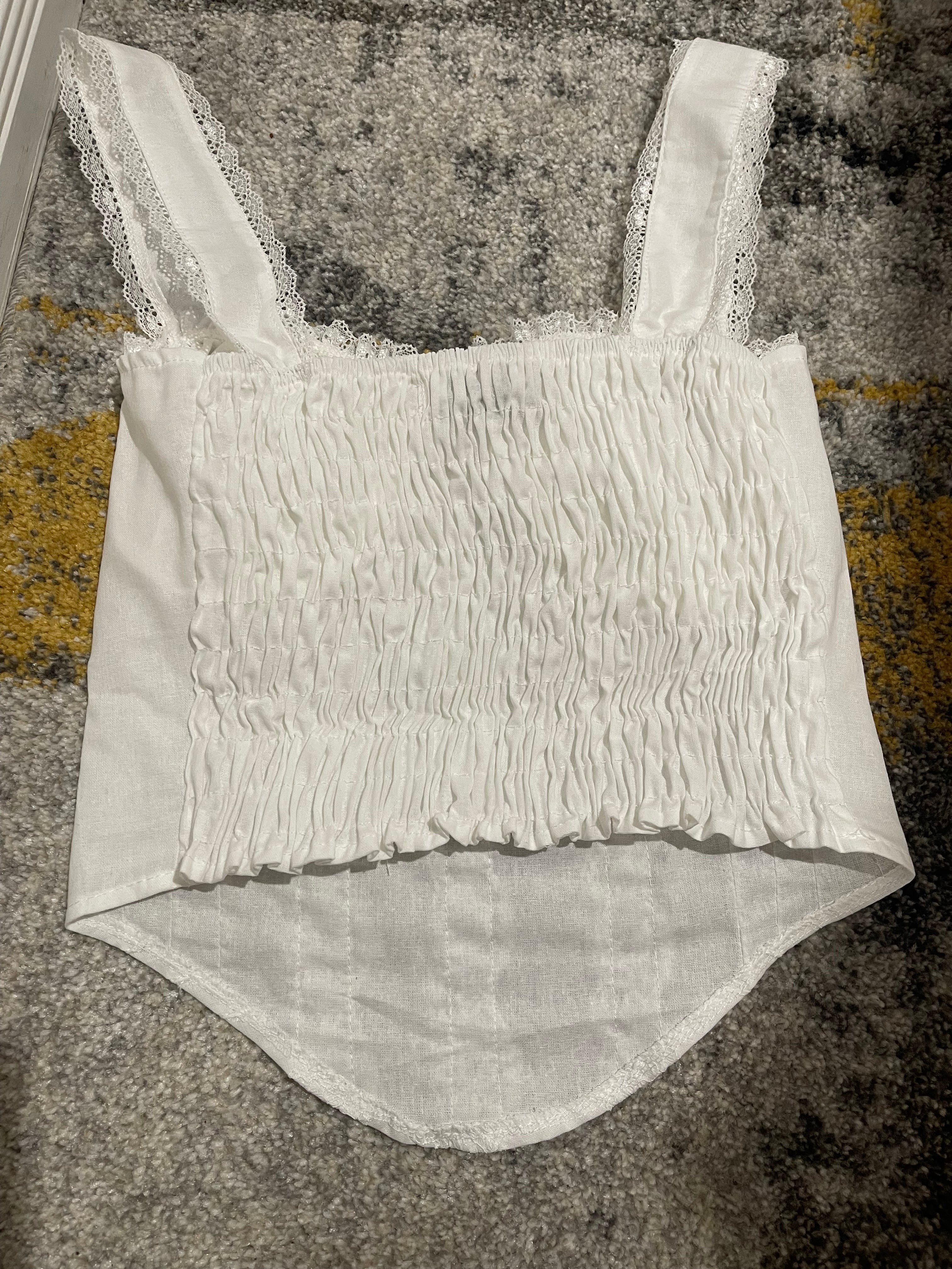 Stylishgirl White Corset Top
