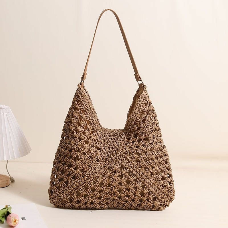 ✨ The Cotton Crop Top & Crochet Bag Set