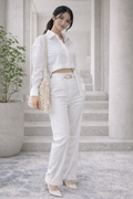 Tailored Cotton Belted Shirt